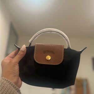 Elegant Black and Brown Women's Handbag